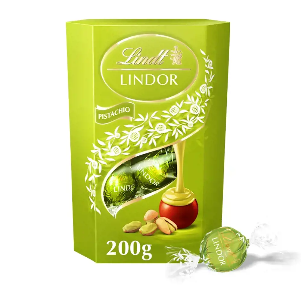 Lindt LINDOR Pistachio Milk Chocolate Truffles 200g